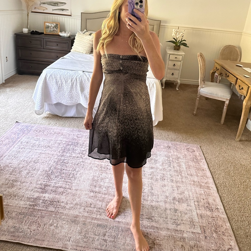 Free People Snakeskin mini dress
